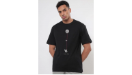 Erkek Baskılı T-Shirt Kısa Kol Bisiklet Yaka Regular Fit Rahat Kalıp Tişört - Siyah Erkek Baskılı T-Shirt Kısa Kol Bisiklet Yaka Regular Fit Rahat Kalıp Tişört - Siyah