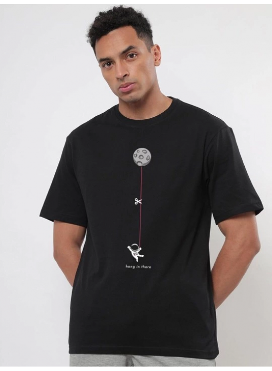 Erkek Baskılı T-Shirt Kısa Kol Bisiklet Yaka Regular Fit Rahat Kalıp Tişört - Siyah Erkek Baskılı T-Shirt Kısa Kol Bisiklet Yaka Regular Fit Rahat Kalıp Tişört - Siyah