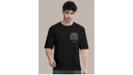 Erkek Kısa Kol Yazlık Tişört Bisiklet Yaka ASLAN Baskılı T-Shirt - Siyah Erkek Kısa Kol Yazlık Tişört Bisiklet Yaka ASLAN Baskılı T-Shirt - Siyah