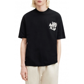Erkek Tişört Baskılı Oversize Kısa kol T-shirt - Siyah