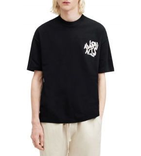 Erkek Tişört Baskılı Oversize Kısa kol T-shirt - Siyah