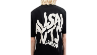 Erkek Tişört Baskılı Oversize Kısa kol T-shirt - Siyah Erkek Tişört Baskılı Oversize Kısa kol T-shirt - Siyah