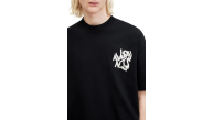 Erkek Tişört Baskılı Oversize Kısa kol T-shirt - Siyah Erkek Tişört Baskılı Oversize Kısa kol T-shirt - Siyah