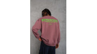 Erkek Bisiklet Yaka Baskılı 3 iplik pamuklu Sweatshirt - Gül Kurusu Erkek Bisiklet Yaka Baskılı 3 iplik pamuklu Sweatshirt - Gül Kurusu