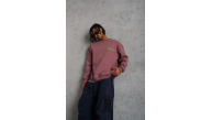 Erkek Bisiklet Yaka Baskılı 3 iplik pamuklu Sweatshirt - Gül Kurusu Erkek Bisiklet Yaka Baskılı 3 iplik pamuklu Sweatshirt - Gül Kurusu