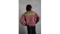 Erkek Bisiklet Yaka Baskılı 3 iplik pamuklu Sweatshirt - Gül Kurusu Erkek Bisiklet Yaka Baskılı 3 iplik pamuklu Sweatshirt - Gül Kurusu