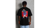 Erkek Baskılı Tişört Kısa Kol Bisiklet Yaka Oversize T-Shirt - - Siyah Erkek Baskılı Tişört Kısa Kol Bisiklet Yaka Oversize T-Shirt - - Siyah
