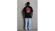 Erkek Baskılı Tişört Kısa Kol Bisiklet Yaka Oversize T-Shirt - - Siyah Erkek Baskılı Tişört Kısa Kol Bisiklet Yaka Oversize T-Shirt - - Siyah