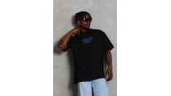 Erkek Baskılı Tişört Kısa Kol Bisiklet Yaka Oversize T-Shirt - - Siyah Erkek Baskılı Tişört Kısa Kol Bisiklet Yaka Oversize T-Shirt - - Siyah