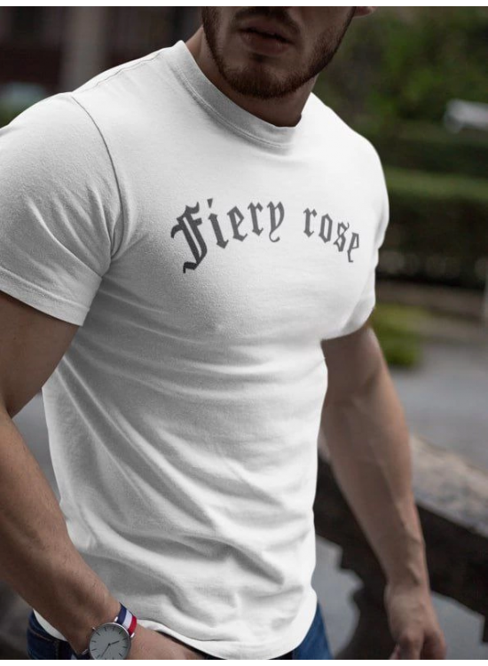 Erkek Tişort Bisiklet Yaka Baskılı Kısa kol T-Shirt - Beyaz Erkek Tişort Bisiklet Yaka Baskılı Kısa kol T-Shirt - Beyaz