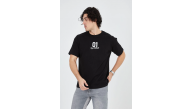 Erkek Baskılı T-Shirt Kısa Kol Bisiklet Yaka Regular Fit Rahat Kalıp Günlük Tişört - Siyah Erkek Baskılı T-Shirt Kısa Kol Bisiklet Yaka Regular Fit Rahat Kalıp Günlük Tişört - Siyah