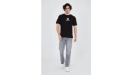 Erkek Baskılı T-Shirt Kısa Kol Bisiklet Yaka Regular Fit Rahat Kalıp Günlük Tişört - Siyah Erkek Baskılı T-Shirt Kısa Kol Bisiklet Yaka Regular Fit Rahat Kalıp Günlük Tişört - Siyah