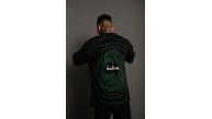 Erkek Kısa Kol Yazlık Tişört Bisiklet Yaka Baskılı Oversize T-Shirt - Siyah Erkek Kısa Kol Yazlık Tişört Bisiklet Yaka Baskılı Oversize T-Shirt - Siyah