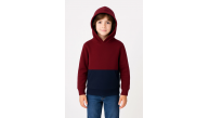 Erkek Çocuk Kapüşonlu Kanguru Cepli Parçalı SweatShirt - Renkli Erkek Çocuk Kapüşonlu Kanguru Cepli Parçalı SweatShirt - Renkli