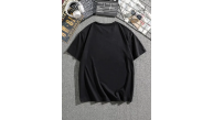 Erkek Tişört Dağ Grafikli Kısa kollu Yazlık T-shirt - Siyah Erkek Tişört Dağ Grafikli Kısa kollu Yazlık T-shirt - Siyah