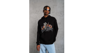 Erkek Kapüşonlu Kanguru Cepli Sweatshirt 3 İplik Pamuklu Baskılı Hoodie - Siyah Erkek Kapüşonlu Kanguru Cepli Sweatshirt 3 İplik Pamuklu Baskılı Hoodie - Siyah