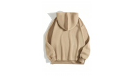 Erkek 3 İplik Pamuklu Kapüşonlu Kanguru Cepli Sweatshirt Hoodie - Bej Erkek 3 İplik Pamuklu Kapüşonlu Kanguru Cepli Sweatshirt Hoodie - Bej