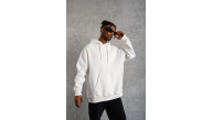 Erkek 3 İplik Pamuklu Kapüşonlu Kanguru Cepli Sweatshirt Hoodie - Beyaz Erkek 3 İplik Pamuklu Kapüşonlu Kanguru Cepli Sweatshirt Hoodie - Beyaz