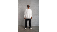 Erkek 3 İplik Pamuklu Kapüşonlu Kanguru Cepli Sweatshirt Hoodie - Beyaz Erkek 3 İplik Pamuklu Kapüşonlu Kanguru Cepli Sweatshirt Hoodie - Beyaz