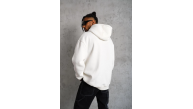 Erkek 3 İplik Pamuklu Kapüşonlu Kanguru Cepli Sweatshirt Hoodie - Beyaz Erkek 3 İplik Pamuklu Kapüşonlu Kanguru Cepli Sweatshirt Hoodie - Beyaz
