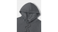 Erkek 3 İplik Pamuklu Kapüşonlu Kanguru Cepli Sweatshirt Hoodie - Füme Erkek 3 İplik Pamuklu Kapüşonlu Kanguru Cepli Sweatshirt Hoodie - Füme