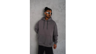 Erkek 3 İplik Pamuklu Kapüşonlu Kanguru Cepli Sweatshirt Hoodie - Gri Erkek 3 İplik Pamuklu Kapüşonlu Kanguru Cepli Sweatshirt Hoodie - Gri