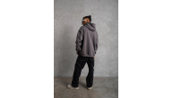 Erkek 3 İplik Pamuklu Kapüşonlu Kanguru Cepli Sweatshirt Hoodie - Gri Erkek 3 İplik Pamuklu Kapüşonlu Kanguru Cepli Sweatshirt Hoodie - Gri