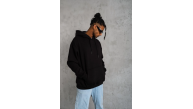 Erkek 3 İplik Pamuklu Kapüşonlu Kanguru Cepli Sweatshirt Hoodie - Siyah Erkek 3 İplik Pamuklu Kapüşonlu Kanguru Cepli Sweatshirt Hoodie - Siyah