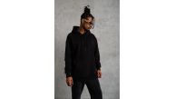 Erkek 3 İplik Pamuklu Kapüşonlu Kanguru Cepli Sweatshirt Hoodie - Siyah Erkek 3 İplik Pamuklu Kapüşonlu Kanguru Cepli Sweatshirt Hoodie - Siyah