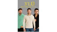 Erkek Fitilli Triko Kazak 3’lü Set Mint Yeşili Siyah Bej Kalın Dokuma Pamuklu Regular Fit Erkek Fitilli Triko Kazak 3’lü Set Mint Yeşili Siyah Bej Kalın Dokuma Pamuklu Regular Fit