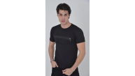 Erkek Gögüs Fermuarlı T-Shirt Kısa Kol Bisiklet Yaka Slimfit Tişört - Siyah Erkek Gögüs Fermuarlı T-Shirt Kısa Kol Bisiklet Yaka Slimfit Tişört - Siyah