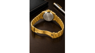 Erkek Gold Renk Metal Kordon Analog Kol Saati Beyaz Kadran Takvim Göstergeli Erkek Gold Renk Metal Kordon Analog Kol Saati Beyaz Kadran Takvim Göstergeli