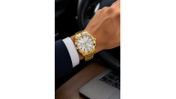 Erkek Gold Renk Metal Kordon Analog Kol Saati Beyaz Kadran Takvim Göstergeli Erkek Gold Renk Metal Kordon Analog Kol Saati Beyaz Kadran Takvim Göstergeli