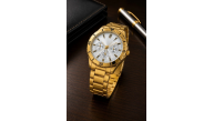 Erkek Gold Renk Metal Kordon Analog Kol Saati Beyaz Kadran Takvim Göstergeli Erkek Gold Renk Metal Kordon Analog Kol Saati Beyaz Kadran Takvim Göstergeli