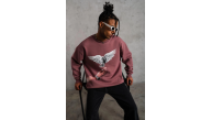 Erkek Güvercin Baskılı Bisiklet Yaka Sweatshirt 3 iplik pamuklu - Gül Kurusu Erkek Güvercin Baskılı Bisiklet Yaka Sweatshirt 3 iplik pamuklu - Gül Kurusu