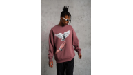 Erkek Güvercin Baskılı Bisiklet Yaka Sweatshirt 3 iplik pamuklu - Gül Kurusu Erkek Güvercin Baskılı Bisiklet Yaka Sweatshirt 3 iplik pamuklu - Gül Kurusu