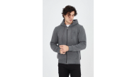 Erkek 3 İplik Pamuklu Fermuarlı Kapüşonlu Kanguru Cepli Hoodie Hırka Sweatshirt - Füme Erkek 3 İplik Pamuklu Fermuarlı Kapüşonlu Kanguru Cepli Hoodie Hırka Sweatshirt - Füme
