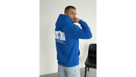 Erkek Baskılı Kapüşonlu Cepli Hoodie 3 İplik Pamuklu Sweatshirt - Saks Mavisi Erkek Baskılı Kapüşonlu Cepli Hoodie 3 İplik Pamuklu Sweatshirt - Saks Mavisi