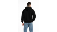 Erkek Kapüşonlu 3 İplik Şardonlu Önü Baskılı Fermuarlı Oversize Sweatshirt - Siyah Erkek Kapüşonlu 3 İplik Şardonlu Önü Baskılı Fermuarlı Oversize Sweatshirt - Siyah