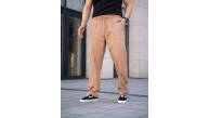 Erkek Keten Cepli Çıma Dikişli jogger Buggy Pantalon Rahat kalıp - Kahverengi Erkek Keten Cepli Çıma Dikişli jogger Buggy Pantalon Rahat kalıp - Kahverengi