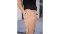 Erkek Keten Cepli Çıma Dikişli jogger Buggy Pantalon Rahat kalıp - Kahverengi Erkek Keten Cepli Çıma Dikişli jogger Buggy Pantalon Rahat kalıp - Kahverengi