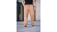 Erkek Keten Cepli Çıma Dikişli jogger Buggy Pantalon Rahat kalıp - Kahverengi Erkek Keten Cepli Çıma Dikişli jogger Buggy Pantalon Rahat kalıp - Kahverengi