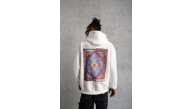 Erkek 3 İplik Pamuklu Kapüşonlu Baskılı Cepli Oversize Sweatshirt Hoodie - Beyaz Erkek 3 İplik Pamuklu Kapüşonlu Baskılı Cepli Oversize Sweatshirt Hoodie - Beyaz
