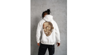 Erkek Kordonlu Arka Maske Kordon Saçlı Kapüşonlu sweatshirt hoodie - Beyaz Erkek Kordonlu Arka Maske Kordon Saçlı Kapüşonlu sweatshirt hoodie - Beyaz