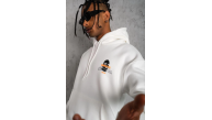 Erkek Maske Baskılı 3 iplik pamuklu Kapüşonlu Sweatshirt hoodie - Beyaz Erkek Maske Baskılı 3 iplik pamuklu Kapüşonlu Sweatshirt hoodie - Beyaz