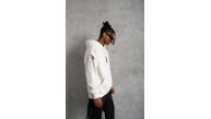 Erkek 3 İplik Pamuklu Kapüşonlu Baskılı Cepli Oversize Sweatshirt Hoodie - Beyaz Erkek 3 İplik Pamuklu Kapüşonlu Baskılı Cepli Oversize Sweatshirt Hoodie - Beyaz