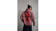 Erkek 3 İplik Pamuklu Kapüşonlu Baskılı Cepli Sweatshirt Hoodie - Gül Kurusu Erkek 3 İplik Pamuklu Kapüşonlu Baskılı Cepli Sweatshirt Hoodie - Gül Kurusu