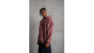 Erkek 3 İplik Pamuklu Kapüşonlu Baskılı Cepli Sweatshirt Hoodie - Gül Kurusu Erkek 3 İplik Pamuklu Kapüşonlu Baskılı Cepli Sweatshirt Hoodie - Gül Kurusu