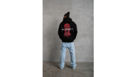 Erkek Kapüşonlu Kanguru Cepli Sweatshirt 3 İplik Pamuklu Baskılı Hoodie - Siyah Erkek Kapüşonlu Kanguru Cepli Sweatshirt 3 İplik Pamuklu Baskılı Hoodie - Siyah