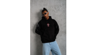 Erkek Kapüşonlu Kanguru Cepli Sweatshirt 3 İplik Pamuklu Baskılı Hoodie - Siyah Erkek Kapüşonlu Kanguru Cepli Sweatshirt 3 İplik Pamuklu Baskılı Hoodie - Siyah